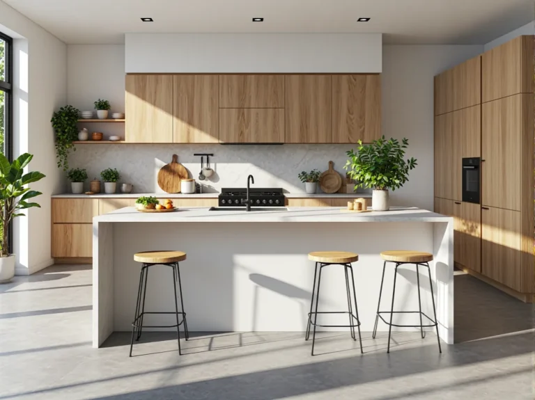 Drewniane hokery barowe z okrągłym siedziskiem na metalowych nogach