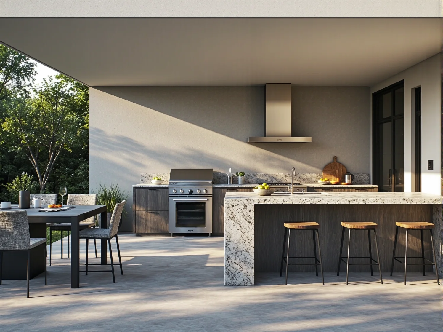 Energooszczędne lampy tarasowe LED o wysokiej klasie szczelności IP65 do dużych przestrzeni.