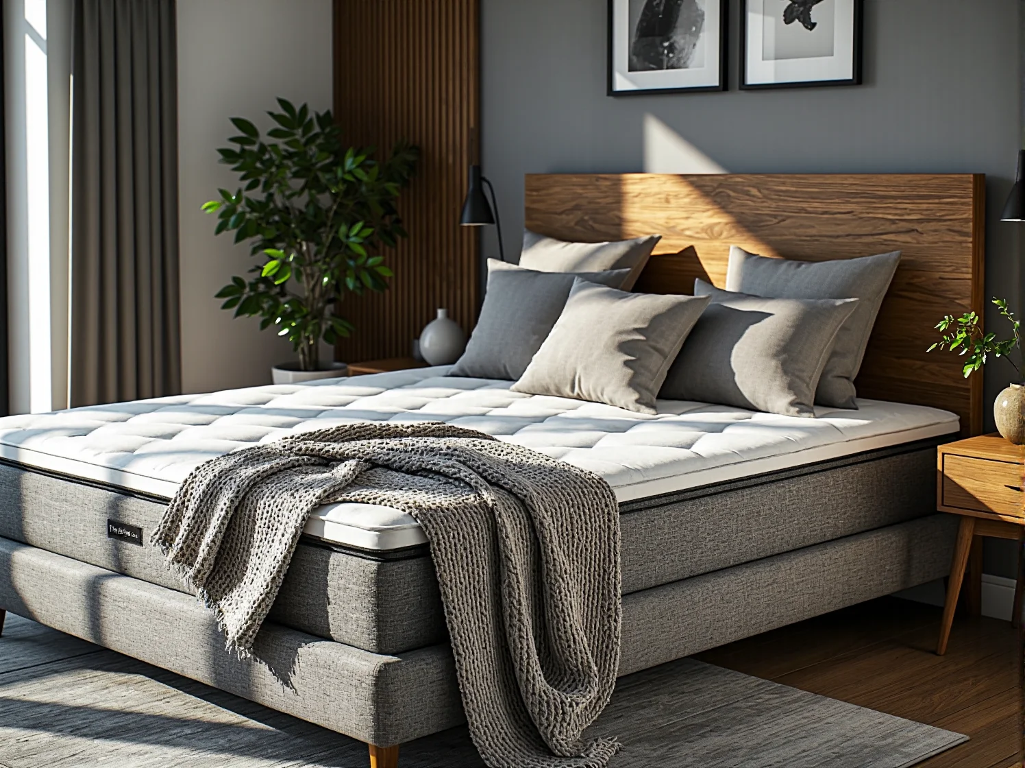 Fizjoterapeuta analizuje ułożenie kręgosłupa na materacu piankowym o właściwościach ortopedycznych.