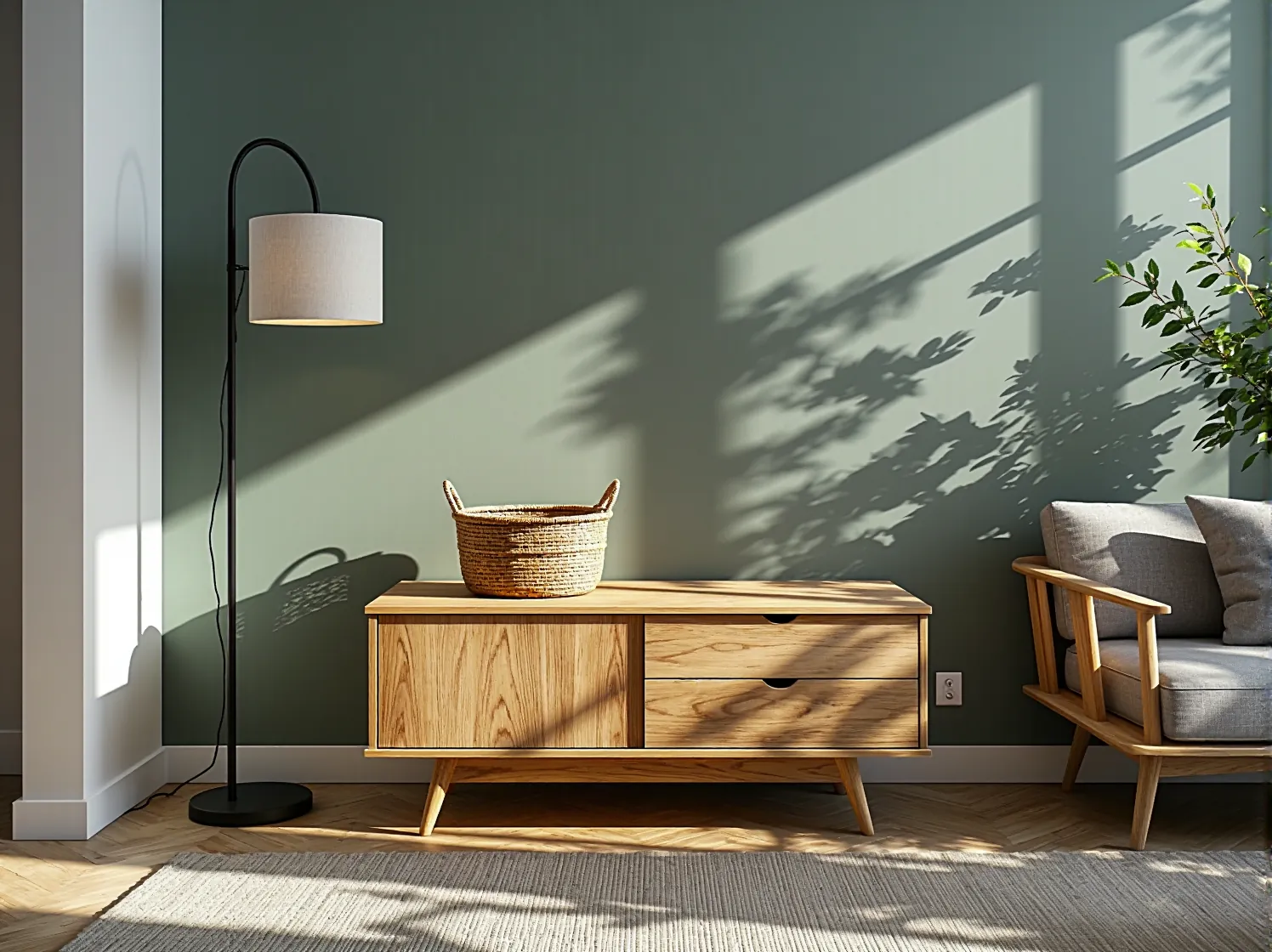 Zbliżenie na szufladę komody z litego drewna, pokazujące jakość wykonania i naturalną fakturę surowca.