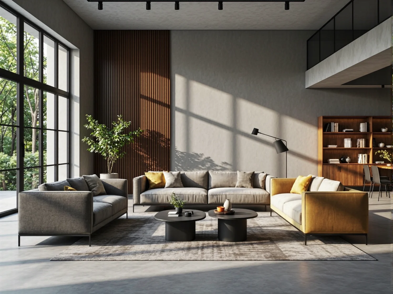 Składane łóżko chowane w szafie, które w ciągu dnia zwalnia miejsce w kawalerce i zmienia pokój w salon.