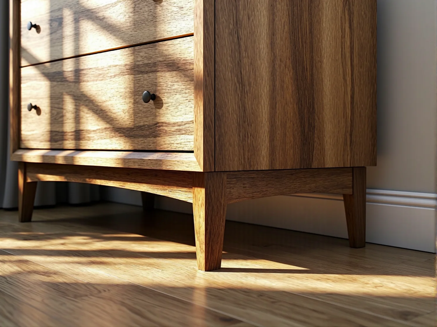 Malowanie komody na nowy kolor – etap wykończenia i nadawania drugiego życia meblom.