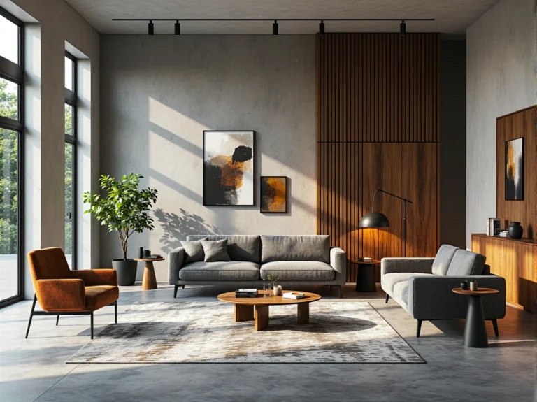 Komplet wypoczynkowy szary z sofą i fotelem na czarnych nóżkach