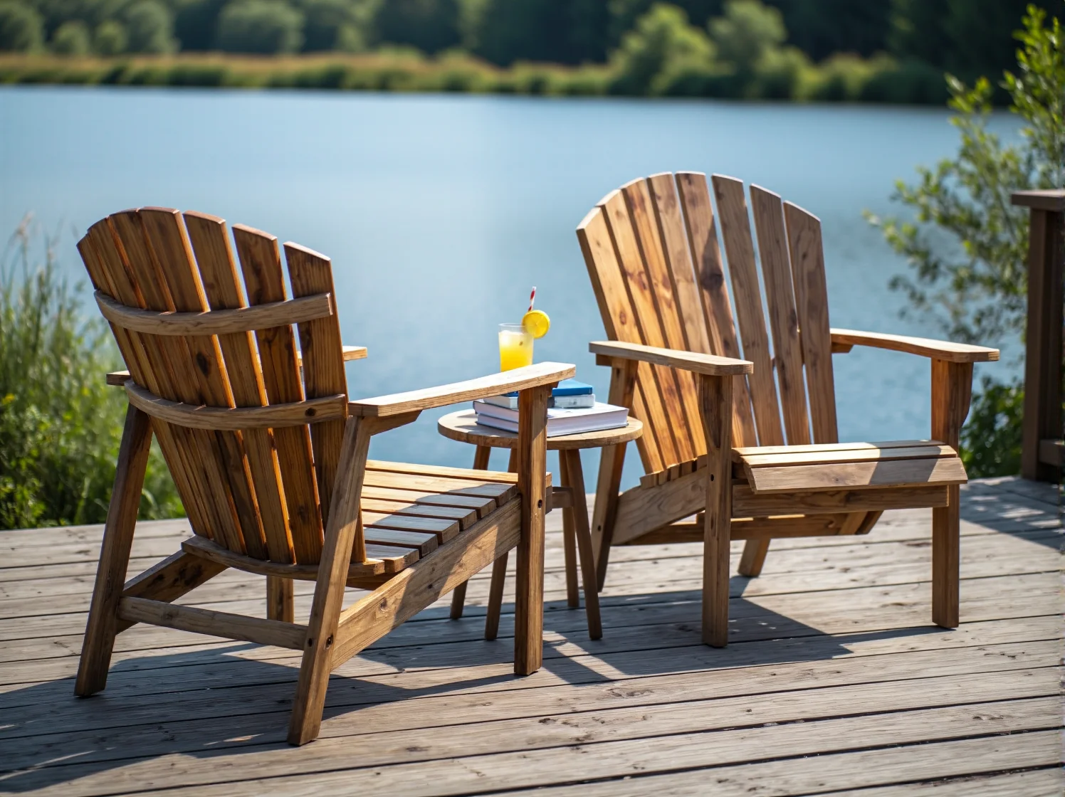 Meble technorattanowe odporne na wilgoć, idealne do ogrodu nad brzegiem jeziora.
