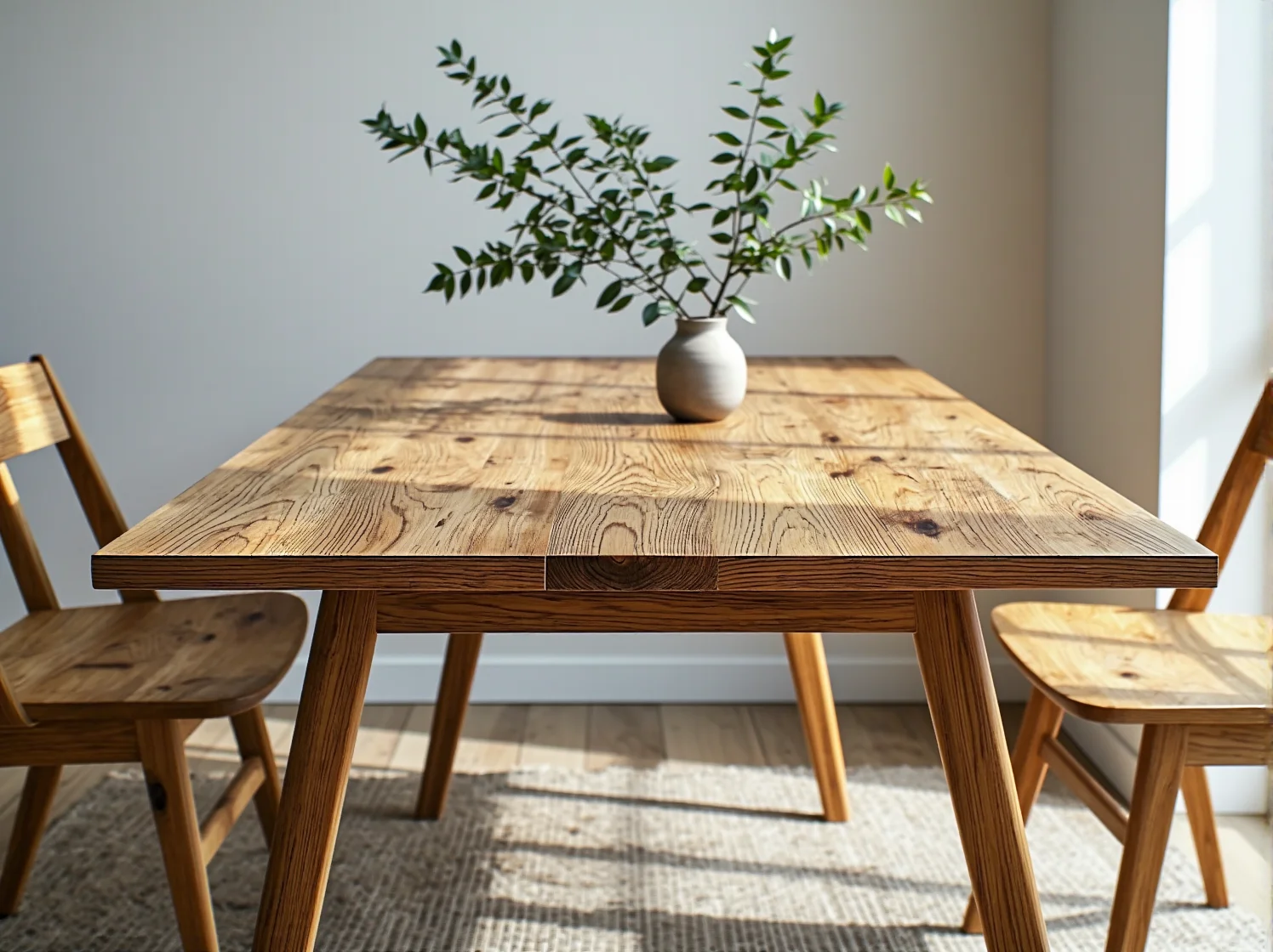 Nowoczesne krzesło z materiałów z recyklingu, ekologiczny i stylowy mebel do małego mieszkania.