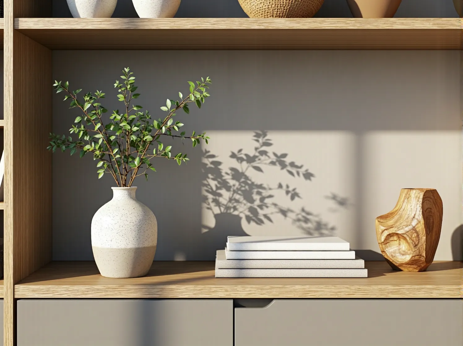 Zbliżenie na wełniany koc i lniane poduszki, czyli naturalne tekstylia, które ocieplają skandynawskie wnętrze.