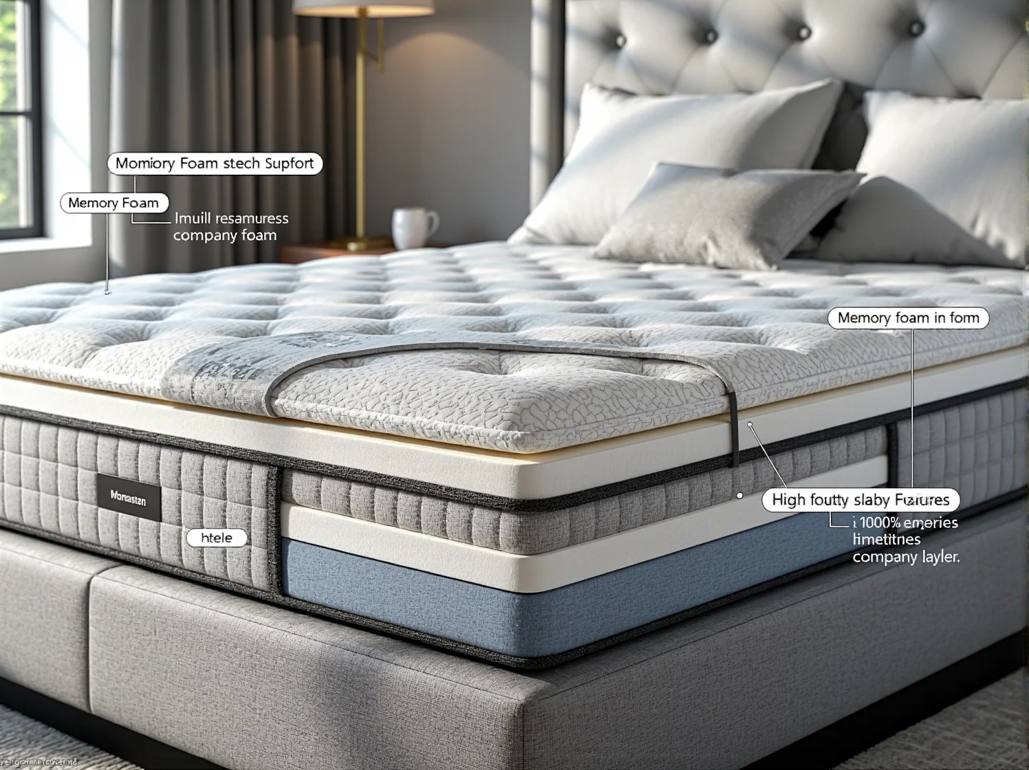 Regenerujący sen na materacu piankowym polecanym przez specjalistów od rehabilitacji i kręgosłupa.